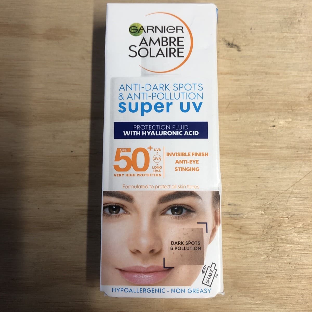 Garnier Ambre Solaire Super UV Face Fluid SPF50+ 40ml — 85% left